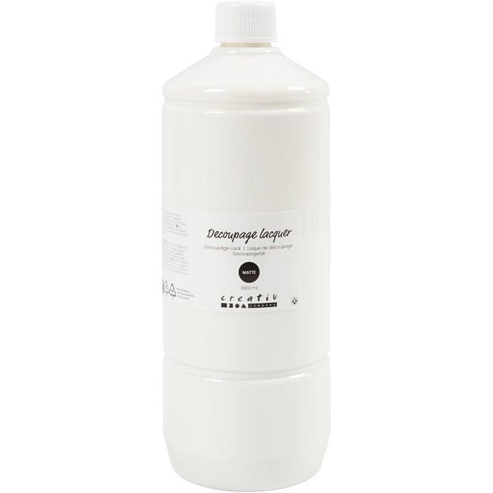 Vernice per decoupage, opaco, 1000 ml/ 1 bott.