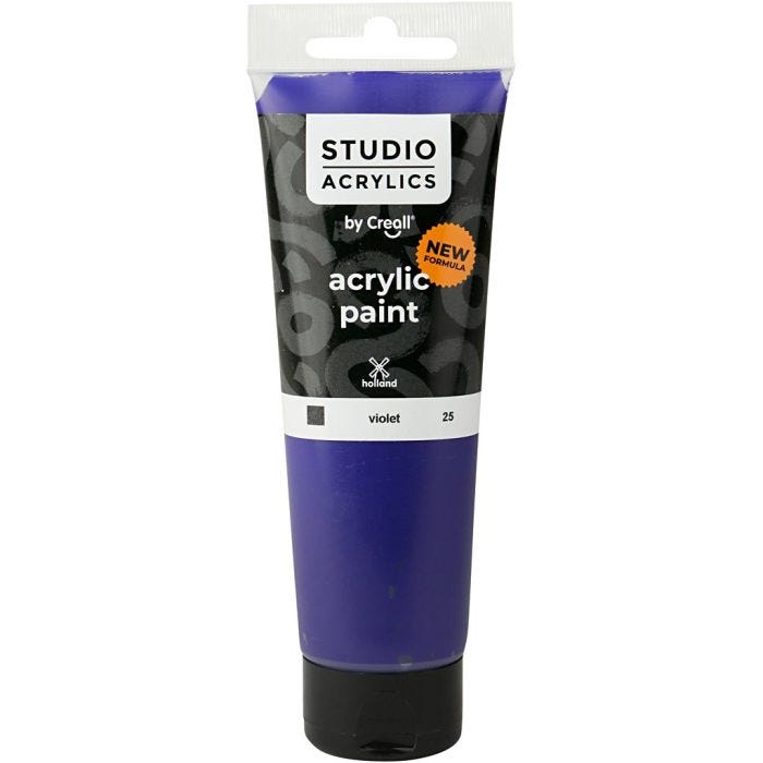 Pittura Acrilica Creall Studio, opaca, violetto, 120 ml/ 1 bott.