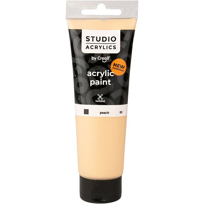 Pittura Acrilica Creall Studio, opaca, peach (85), 120 ml/ 1 bott.