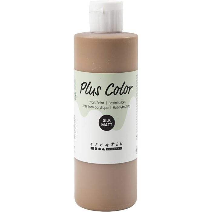 Plus Color Craft Paint, marrone chiaro, 250 ml/ 1 bott.