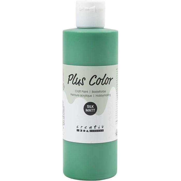 Plus Color Craft Paint, verde brillante, 250 ml/ 1 bott.
