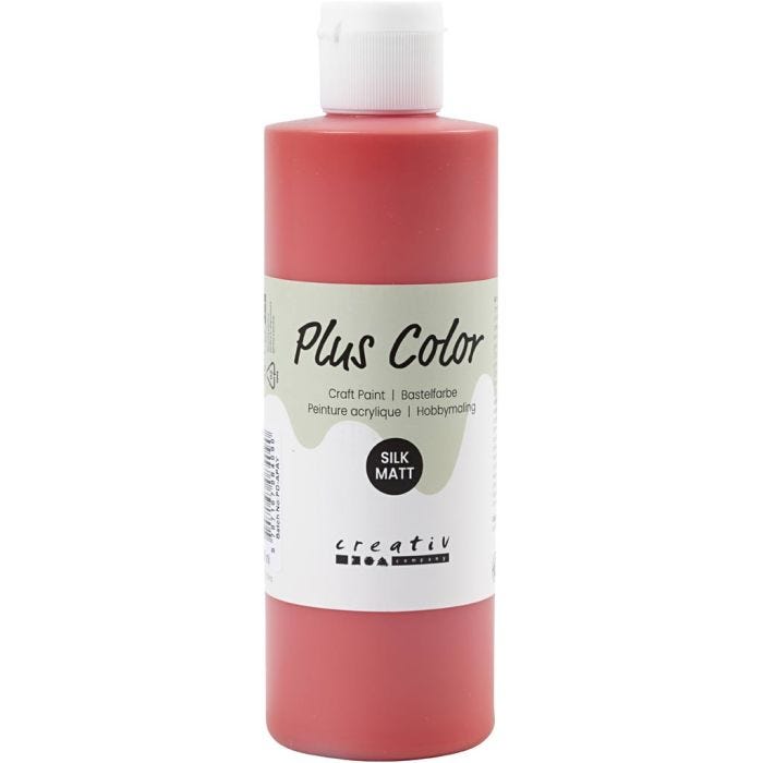 Plus Color Craft Paint, rosso cremisi, 250ml/ 1 bott.