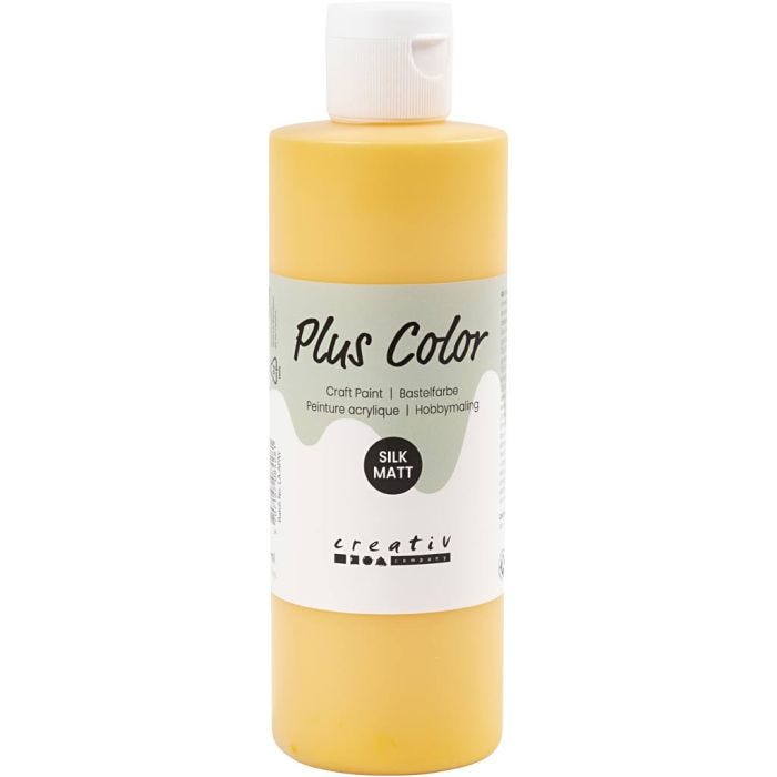 Plus Color Craft Paint, giallo sole, 250ml/ 1 bott.