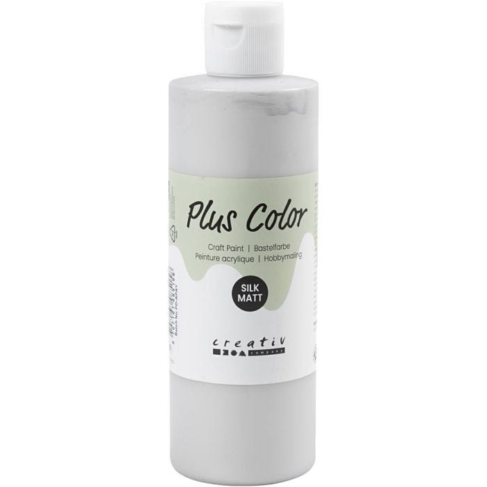 Plus Color Craft Paint, argento, 250 ml/ 1 bott.