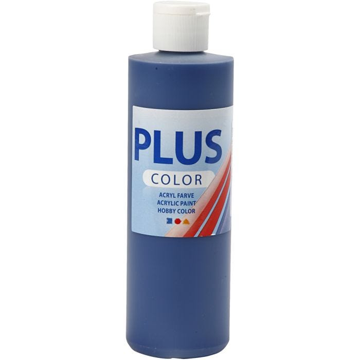 Plus Color Craft Paint, blu navy, 250 ml/ 1 bott.