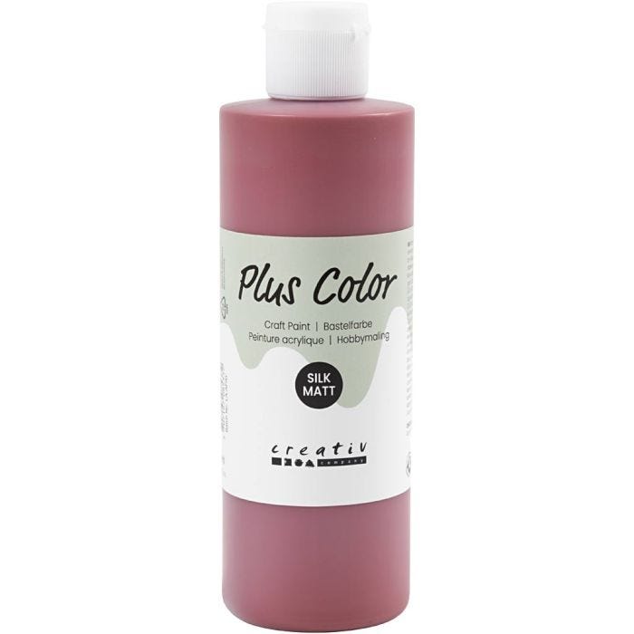 Plus Color Craft Paint, rosso antico, 250 ml/ 1 bott.