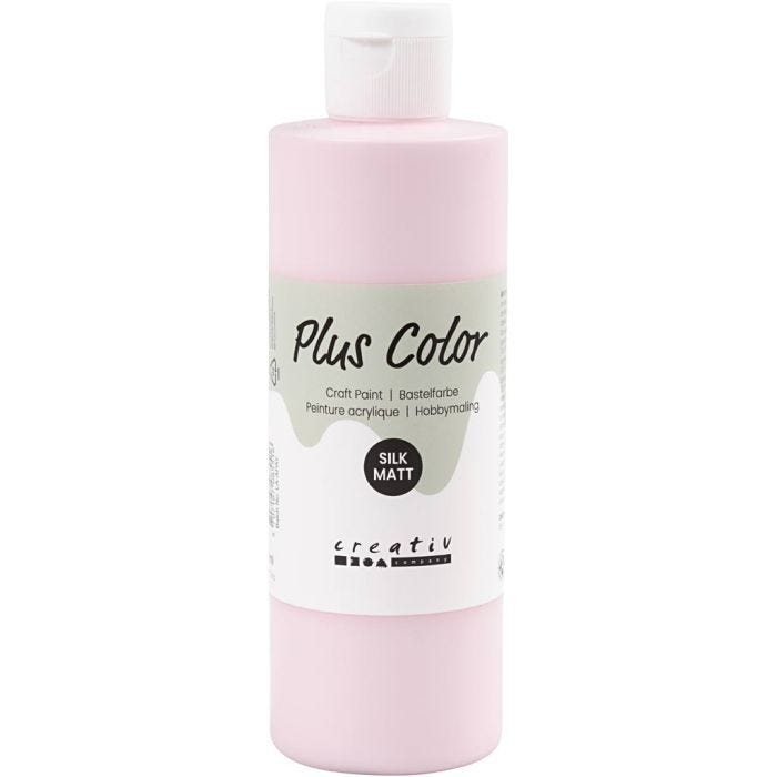 Plus Color Craft Paint, rosa tenue, 250 ml/ 1 bott.