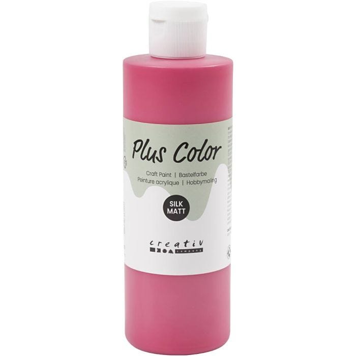 Plus Color Craft Paint, rosso primario, 250 ml/ 1 bott.
