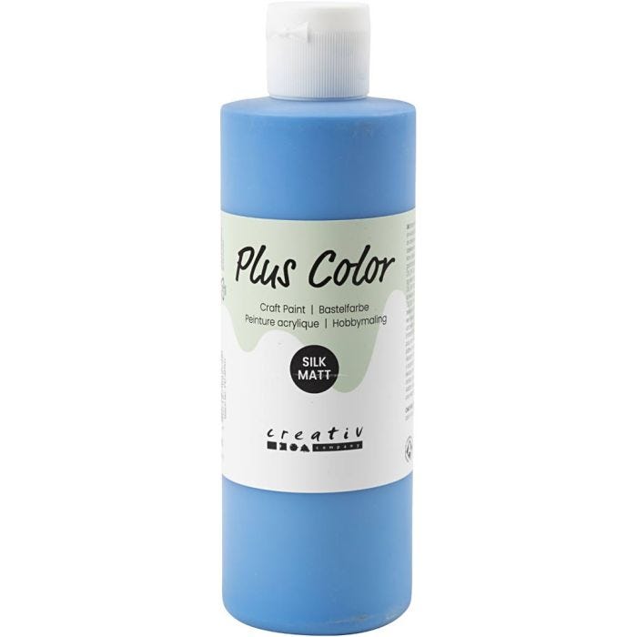 Plus Color Craft Paint, blu primario, 250 ml/ 1 bott.