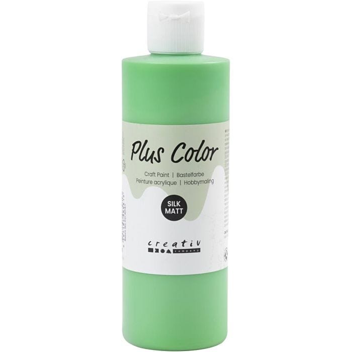 Plus Color Craft Paint, verde luminoso, 250ml/ 1 bott.