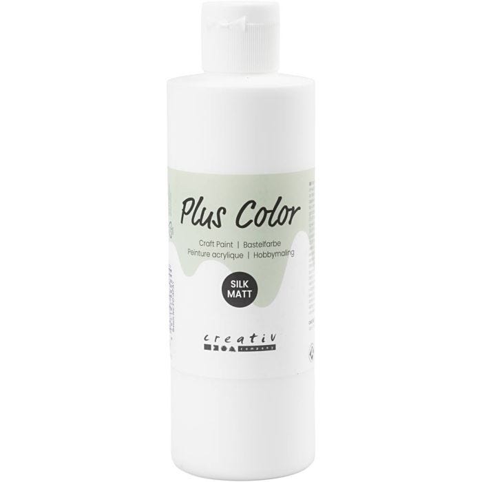 Plus Color Craft Paint, bianco, 250ml/ 1 bott.