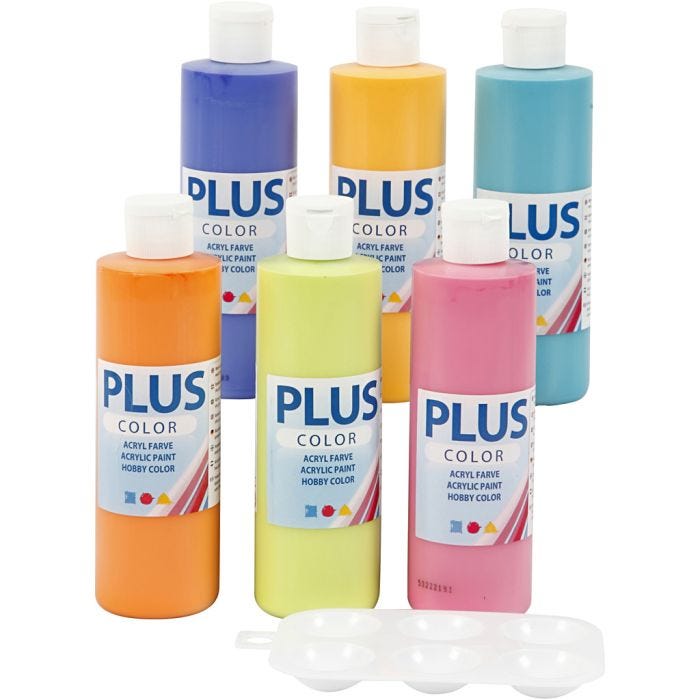 Plus Color Craft Paint, 6x250 ml/ 1 conf.