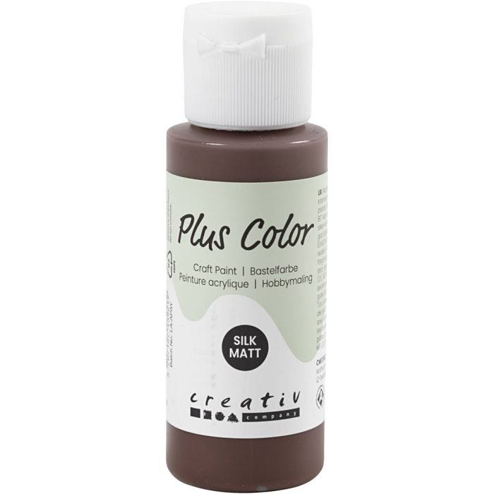 Plus Color Craft Paint, cioccolato, 60ml/ 1 bott.