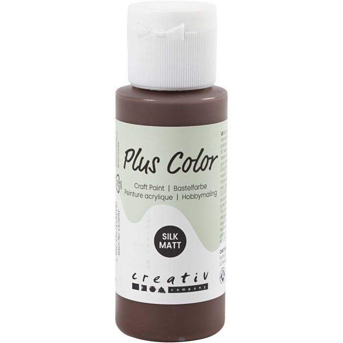 Plus Color Craft Paint, cioccolato, 60 ml/ 1 bott.