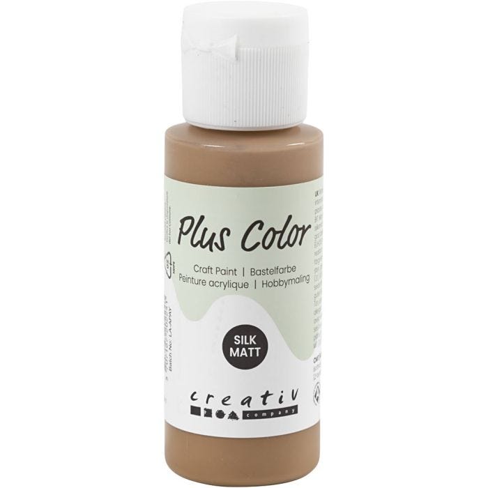 Plus Color Craft Paint, marrone chiaro, 60 ml/ 1 bott.