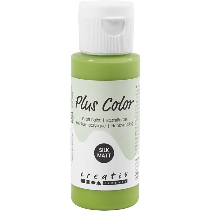 Plus Color Craft Paint, verde foglia, 60 ml/ 1 bott.