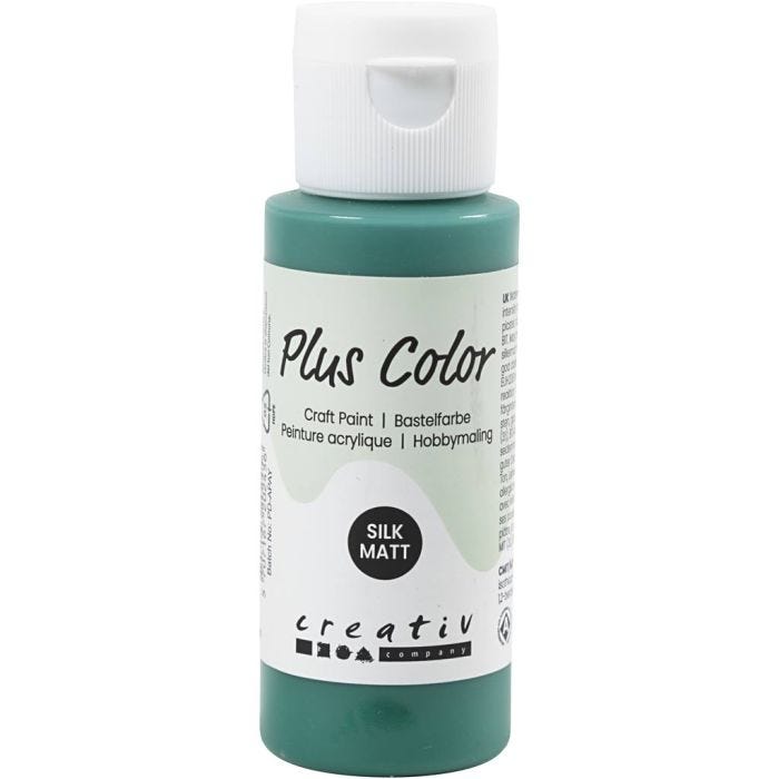 Plus Color Craft Paint, verde scuro, 60ml/ 1 bott.