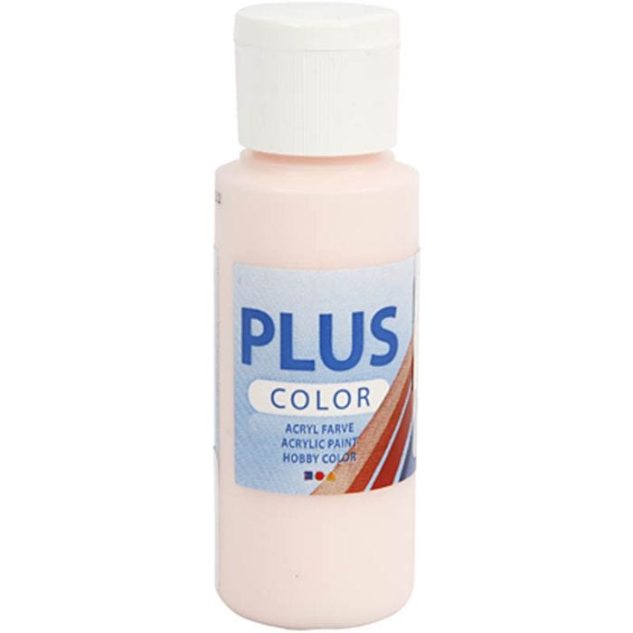 Plus Color Craft Paint, rosa pallido, 60ml/ 1 bott.