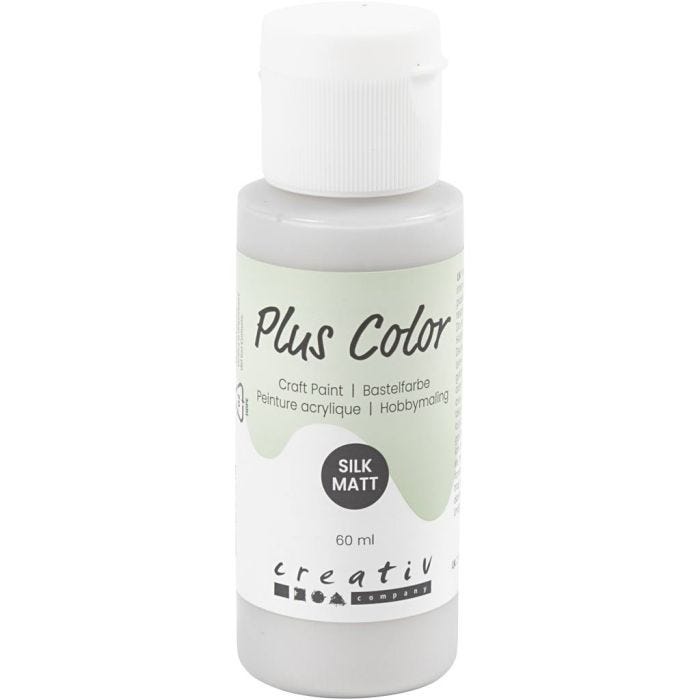 Plus Color Craft Paint, argento, 60 ml/ 1 bott.