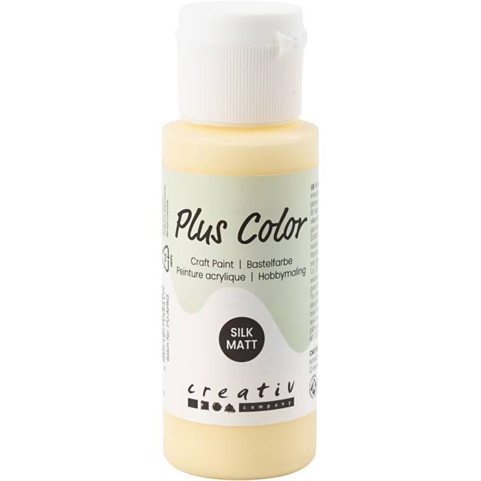 Plus Color Craft Paint, giallo chiaro, 60 ml/ 1 bott.