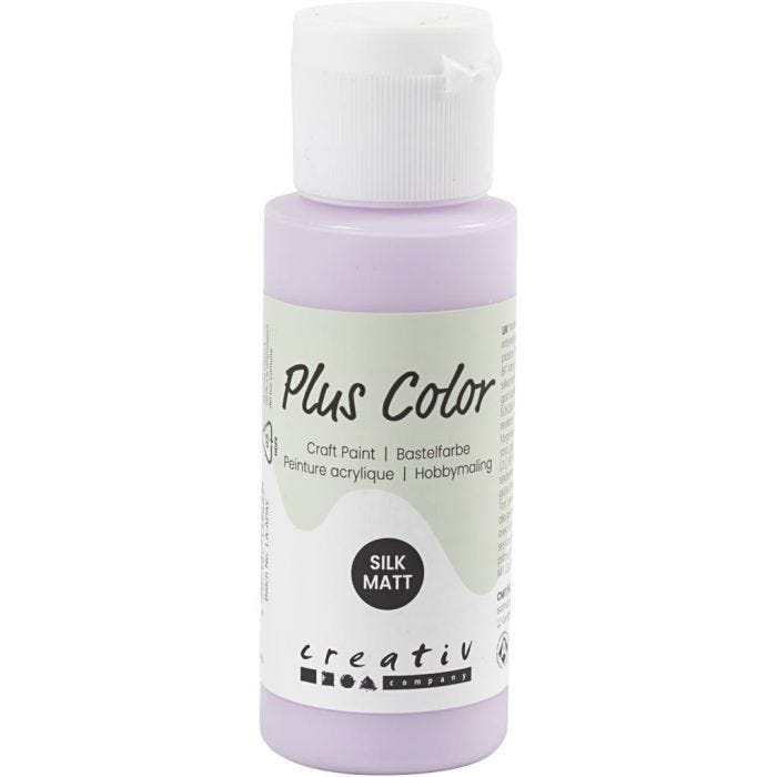Plus Color Craft Paint, lilla pallido, 60ml/ 1 bott.