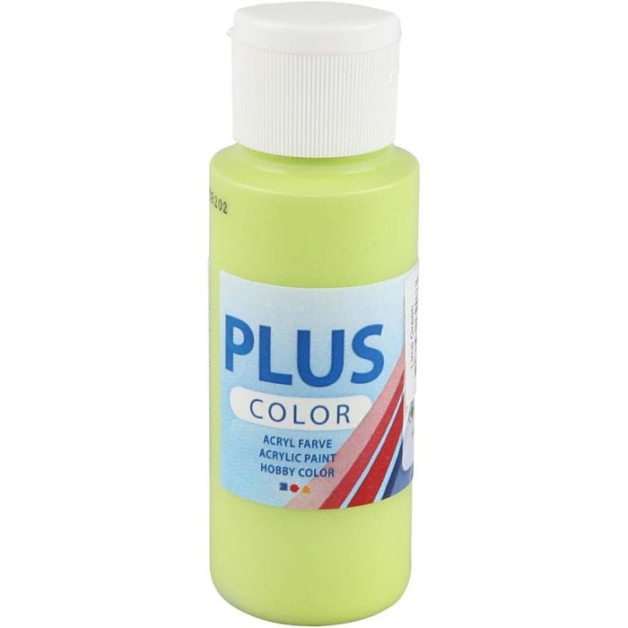 Plus Color Craft Paint, verde lime, 60 ml/ 1 bott.