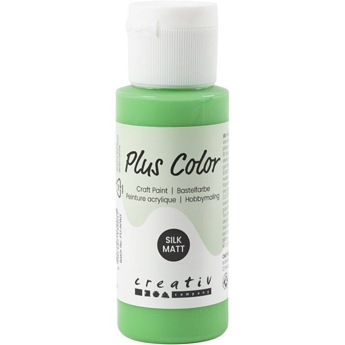 Plus Color Craft Paint, verde luminoso, 60 ml/ 1 bott.
