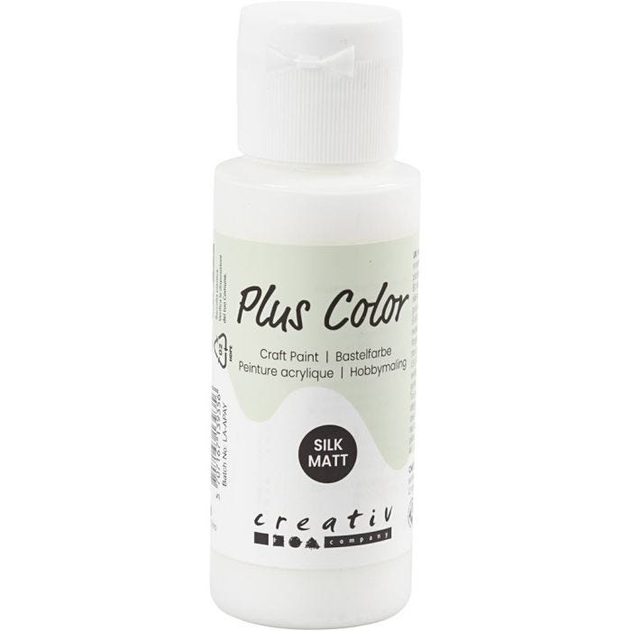 Plus Color Craft Paint, bianco, 60 ml/ 1 bott.