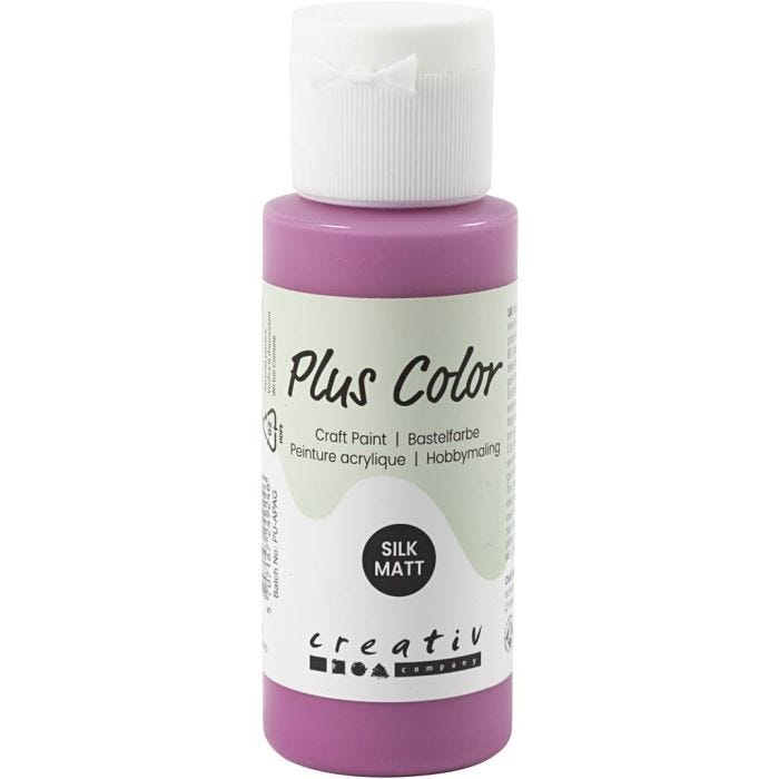 Plus Color Craft Paint, red plum, 60 ml/ 1 bott.
