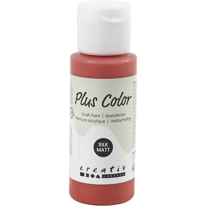 Plus Color Craft Paint, rosso natalizio, 60 ml/ 1 bott.