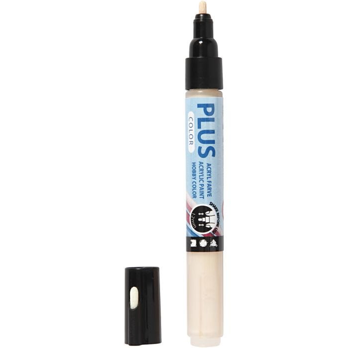 Plus Color Marker, L: 14,5 cm, ampiezza tratto 1-2 mm, rosa chiaro, 5,5 ml, 1 pz