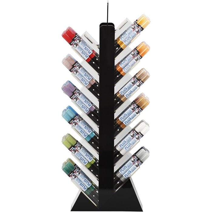 Plus Color Marker, L: 14,5 cm, ampiezza tratto 1-2 mm, colori asst., 5,5 ml, 18 pz/ 1 conf.
