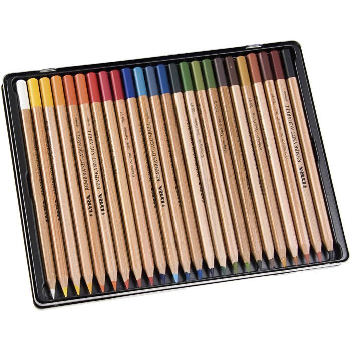 Matite acquerellabili Lyra Rembrandt, colori asst., 24 pz/ 1 conf.