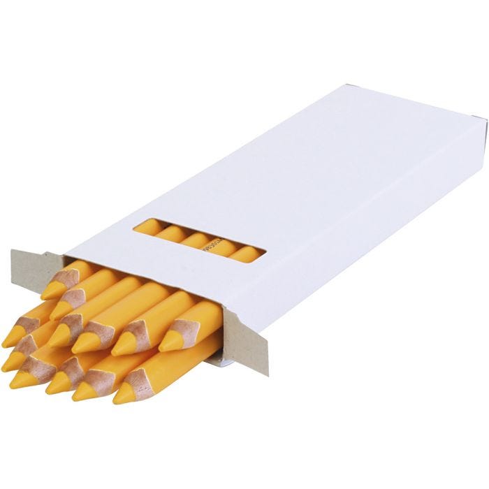 Matite Colorate edu jumbo, spess. 10 mm, mina 6,25 mm, giallo scuro, 12 pz/ 1 conf.
