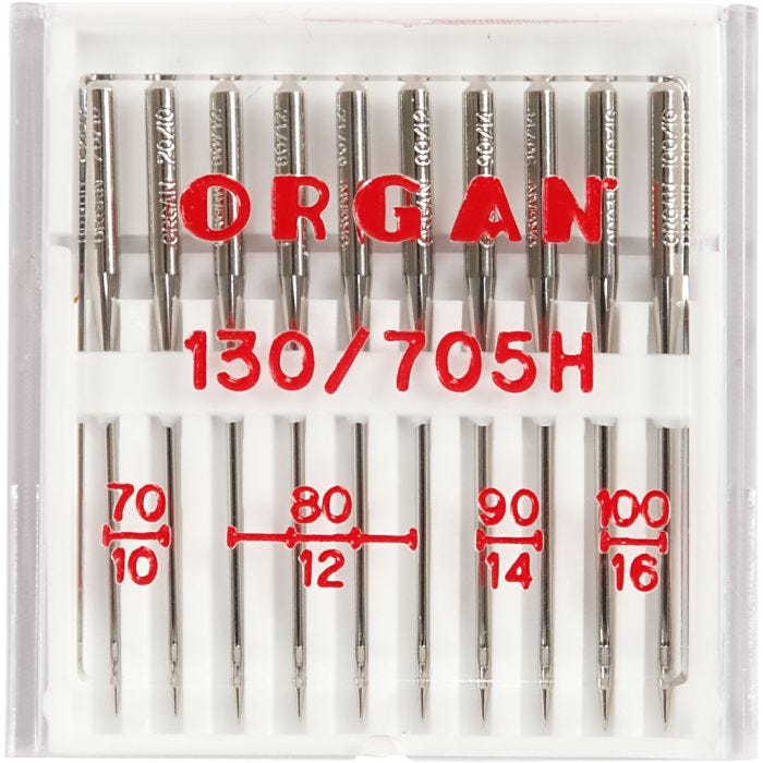 Aghi per macchina da cucire, dim. 70+80+90+100, 10 pz/ 1 conf.