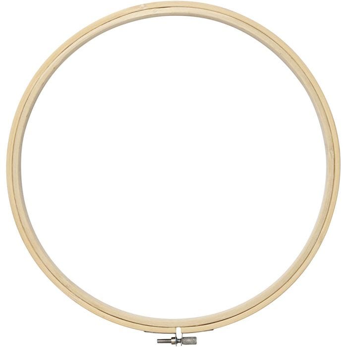 Telaio da ricamo, diam 25 cm, 1 pz