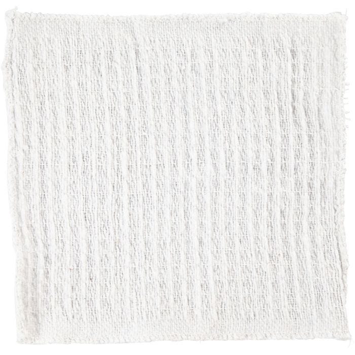 Canovaccio di stoffa, misura 24x26 cm, bianco, 12 pz/ 1 conf.