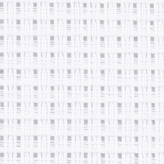 Tela Aida, misura 50x50 cm, 24 quadrati per 10 cm , bianco, 1 pz