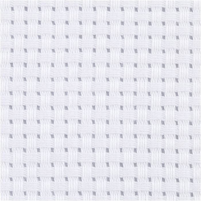Stoffa Aida, L: 150 cm, 35 quadrati per 10 cm , bianco, 3 m/ 1 pz