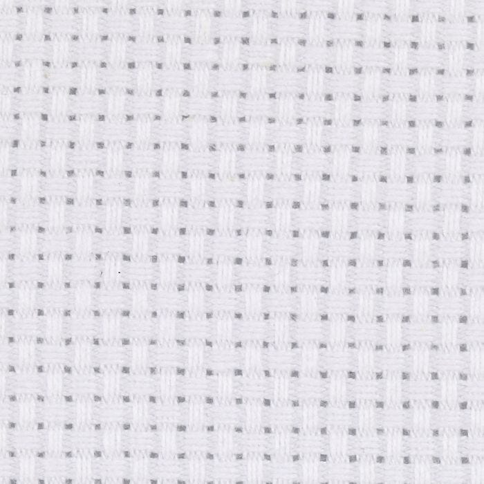 Tela Aida, misura 50x50 cm, 43 quadrati per 10 cm , bianco, 1 pz