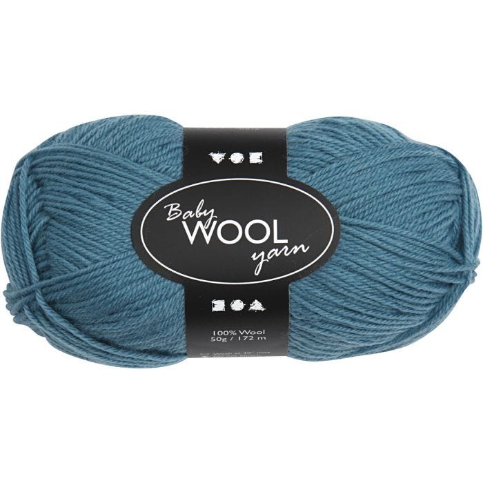 Filato Baby, L: 172 M, petrolio, 50 g/ 1 gom.