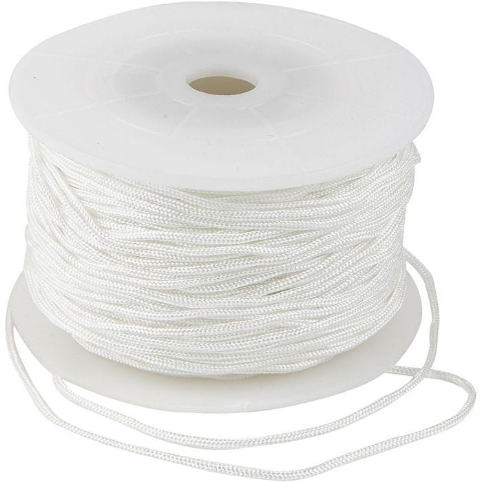 Corda in Poliestere, spess. 1,8 mm, bianco, 50 m/ 1 rot.