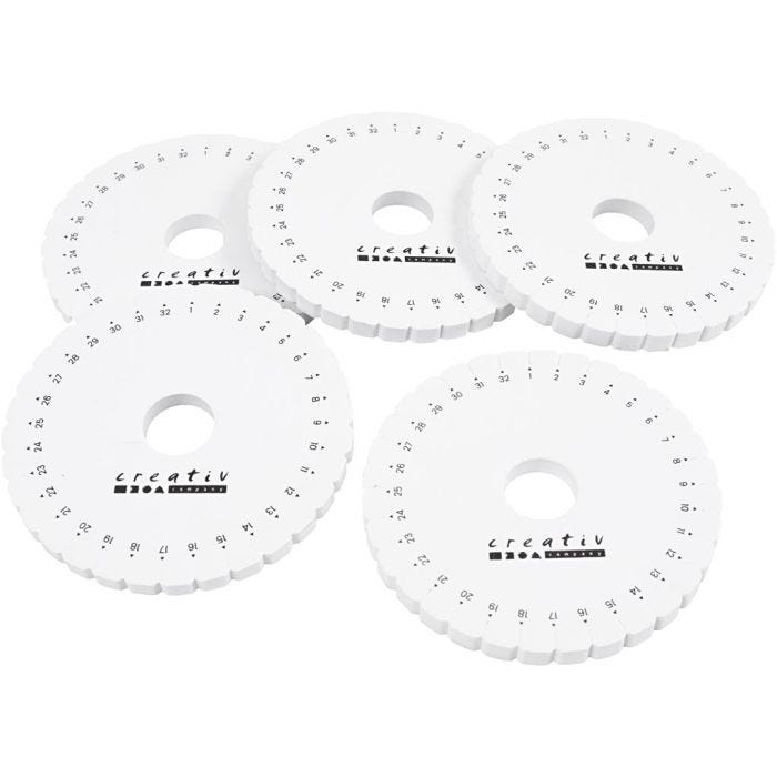 Disco per Intreccio Kumihimo, diam 12 cm, 5 pz/ 1 conf.