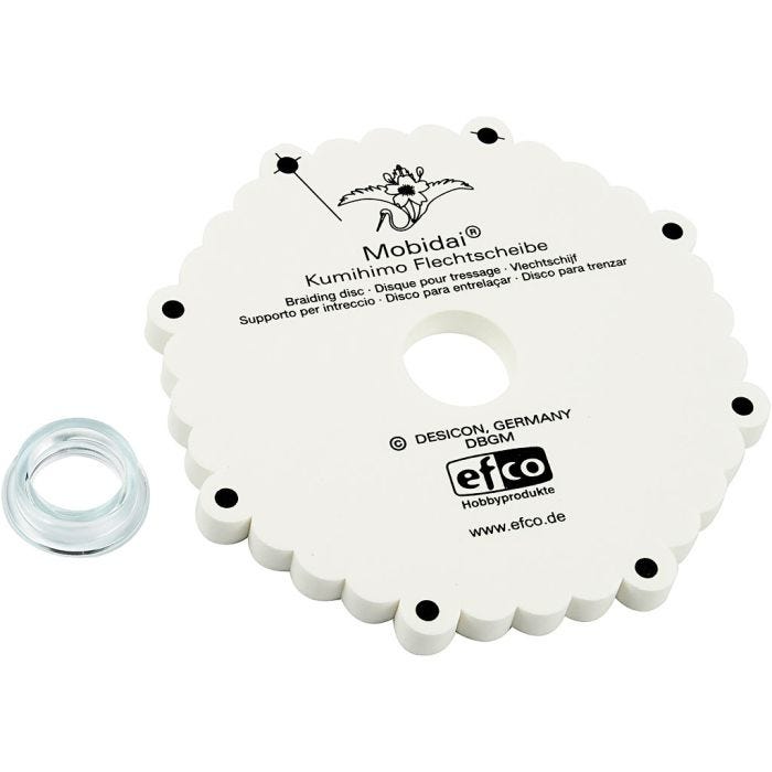 Disco per Intreccio Kumihimo, diam 16 cm, spess. 1 cm, 1 pz