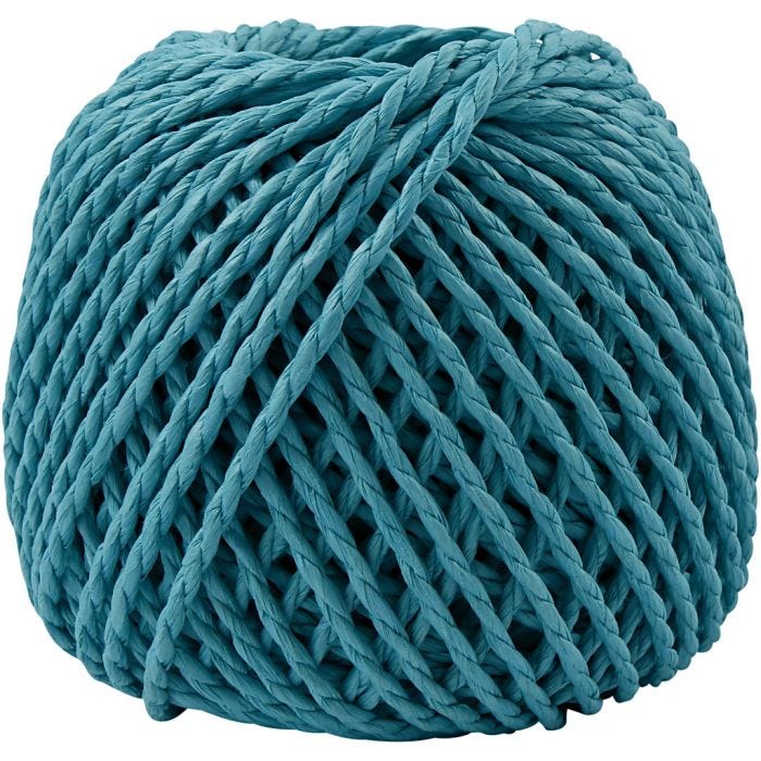 Filo di Carta, spess. 2,5-3 mm, turchese, 150 g, 40 m/ 1 gom.