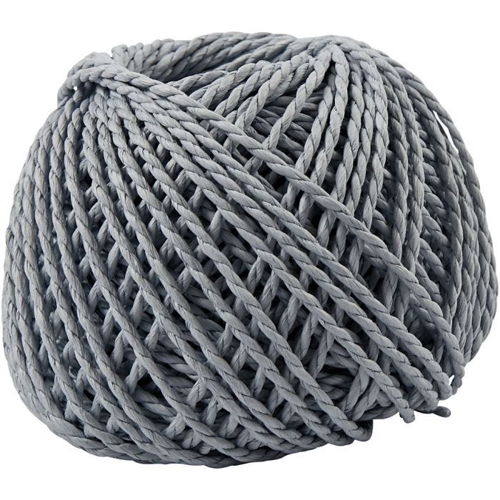 Filo di Carta, spess. 2,5-3 mm, azzurro, 150 g, 40 m/ 1 gom.