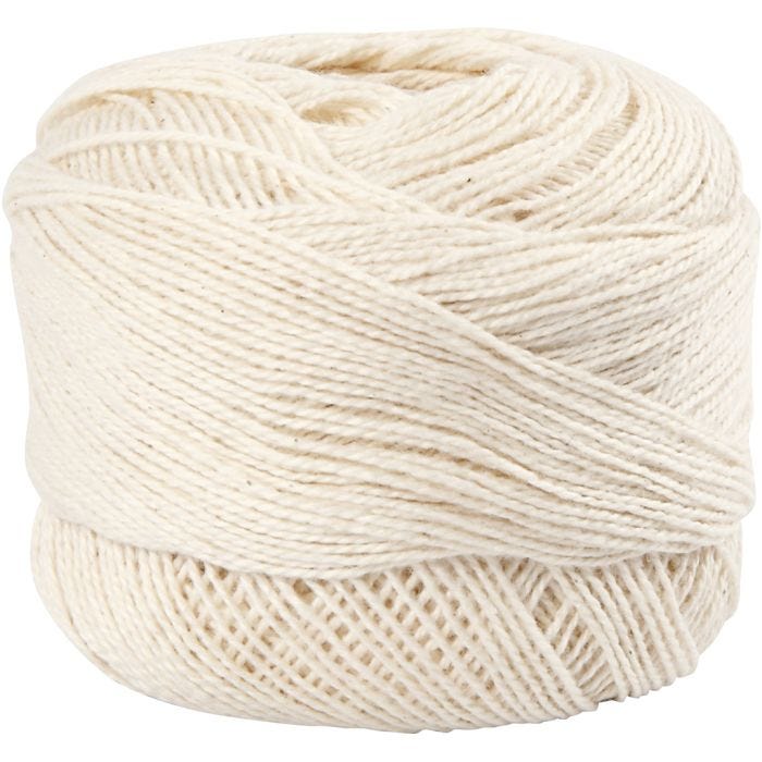 Filo di Cotone Mercerizzato, avorio, 20 g/ 1 gom.