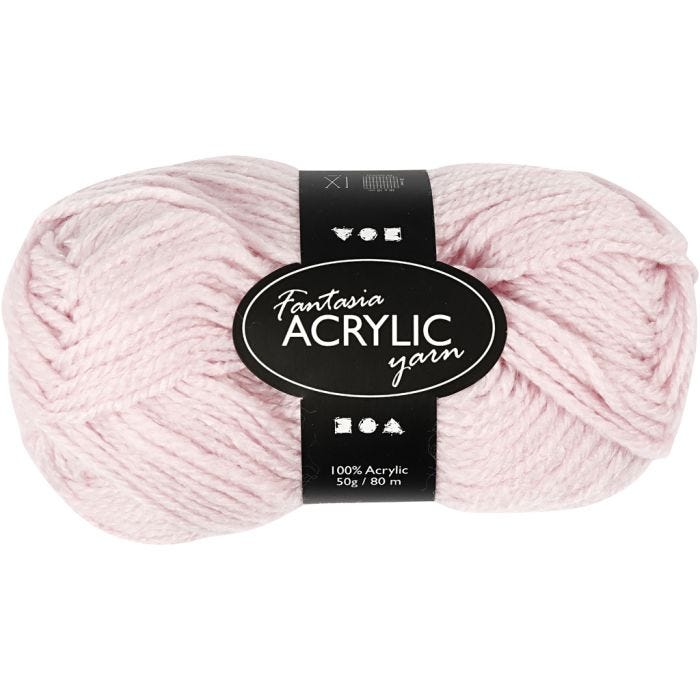 Filo acrilico Fantasia, L: 80 M, rosso chiaro, 50 g/ 1 gom.