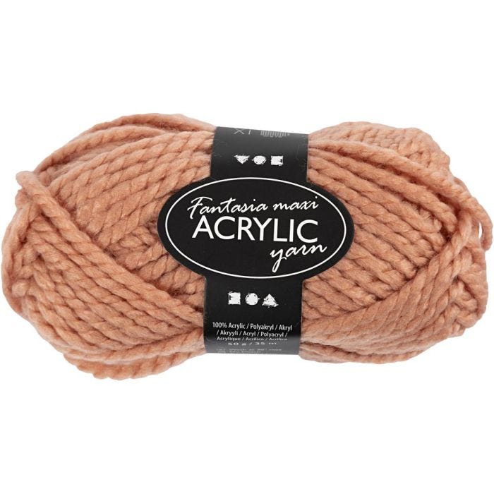 Filo acrilico Fantasia, 35 M, Maxi, cipria, 50g/ 1 gom.