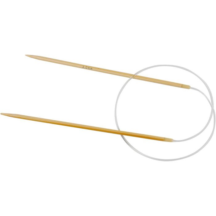 Ferri da maglia circolari, L: 60 cm, misura 3 mm, 1 pz